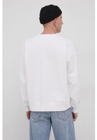 Levi's® - Levi's Bluza bawełniana męska kolor biały z aplikacją. Okazja: na spotkanie biznesowe. Kolor: biały. Materiał: bawełna. Wzór: aplikacja. Styl: biznesowy #4