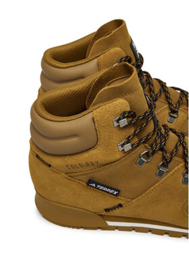 Adidas - adidas Trekkingi Terrex Snowpitch Cold.Rdy IH3664 Brązowy. Kolor: brązowy. Materiał: zamsz, skóra. Model: Adidas Terrex. Sport: turystyka piesza