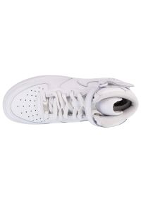 Buty Nike Air Force 1 Mid Gs DH2933-111 białe. Okazja: na co dzień. Kolor: biały. Materiał: skóra, guma. Szerokość cholewki: normalna. Model: Nike Air Force #2