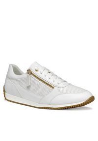 Geox Sneakersy D Calithe D36N0A 05485 C1000 Biały. Kolor: biały. Materiał: skóra #4