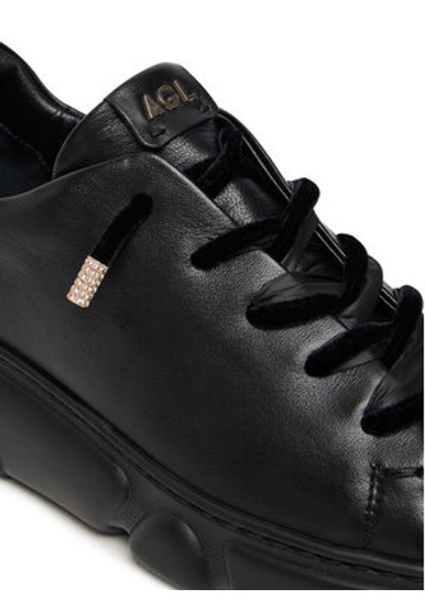 AGL Sneakersy Sheila Vel Vet D938056PGKA0761013 Czarny. Kolor: czarny. Materiał: skóra