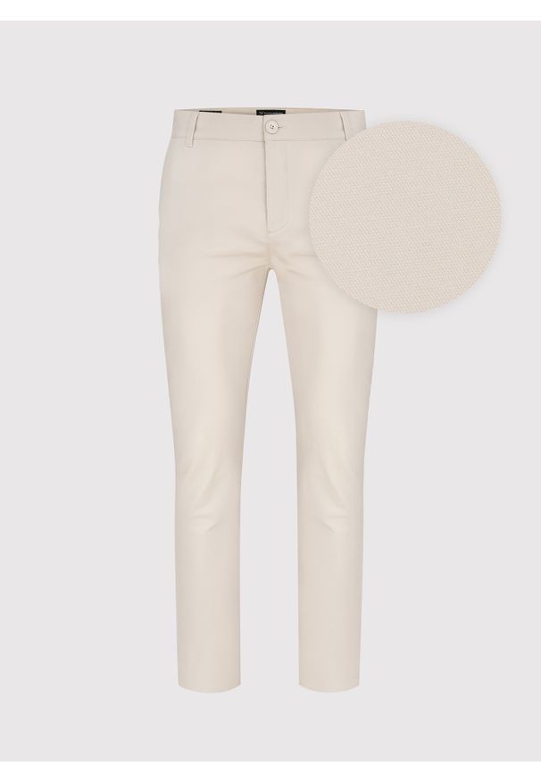 PAKO LORENTE – Beżowe męskie spodnie chino P24SF-WX-004-E-0 - Pako Lorente. Kolor: beżowy. Materiał: bawełna. Sezon: wiosna. Styl: klasyczny