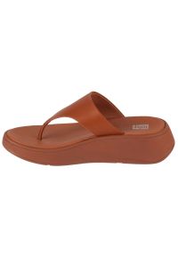 Japonki FitFlop F-Mode FW4-592 brązowe. Kolor: brązowy. Materiał: skóra, guma. Sezon: lato #2