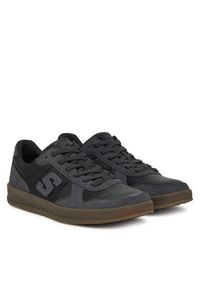 skechers - Skechers Sneakersy New Wave Cup-Calven 210961/BKGY Czarny. Kolor: czarny. Materiał: skóra #4