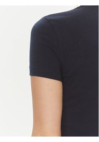 Lacoste T-Shirt TF7218 Granatowy Slim Fit. Kolor: niebieski. Materiał: bawełna #3