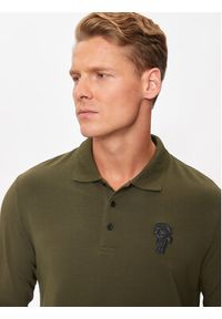 Karl Lagerfeld - KARL LAGERFELD Polo 745025 544221 Zielony Regular Fit. Typ kołnierza: polo. Kolor: zielony. Materiał: bawełna