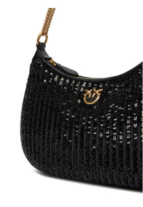 Pinko - PINKO Torebka Half Moon Mini AI 25-26 PLTT 105916 A2WC Czarny. Kolor: czarny