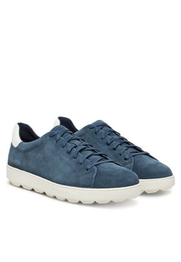 Geox Sneakersy U Spherica Ecub-1 U45GPC 00022 C4005 Granatowy. Kolor: niebieski. Materiał: zamsz, skóra