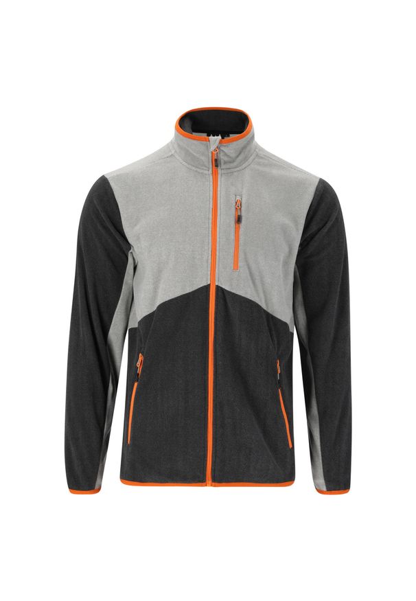 Polar męski Whistler Greyson. Kolor: szary. Materiał: polar. Sport: turystyka piesza