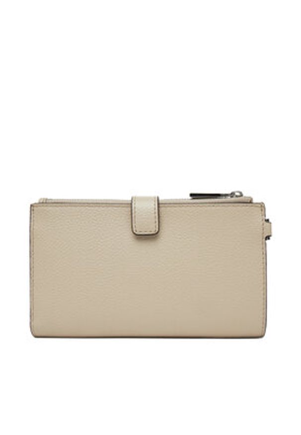 MICHAEL Michael Kors Duży Portfel Damski 32T7SAFW4L Beżowy. Kolor: beżowy. Materiał: skóra