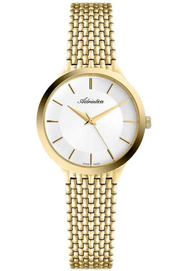 Zegarek Adriatica Zegarek damski Adriatica A3176.1113Q złoty. Kolor: złoty
