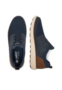 Rieker Sneakersy B3354-14 Granatowy. Kolor: niebieski. Materiał: materiał
