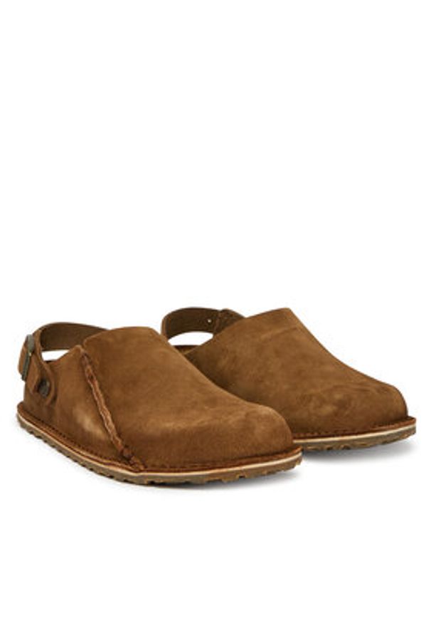 Birkenstock Sandały Lutry Premium 1030235 Brązowy. Kolor: brązowy. Materiał: skóra, zamsz