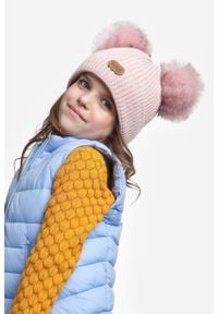 Zimowa czapka dziewczęca PaMaMi - Ecru. Materiał: poliamid, akryl. Sezon: zima #2