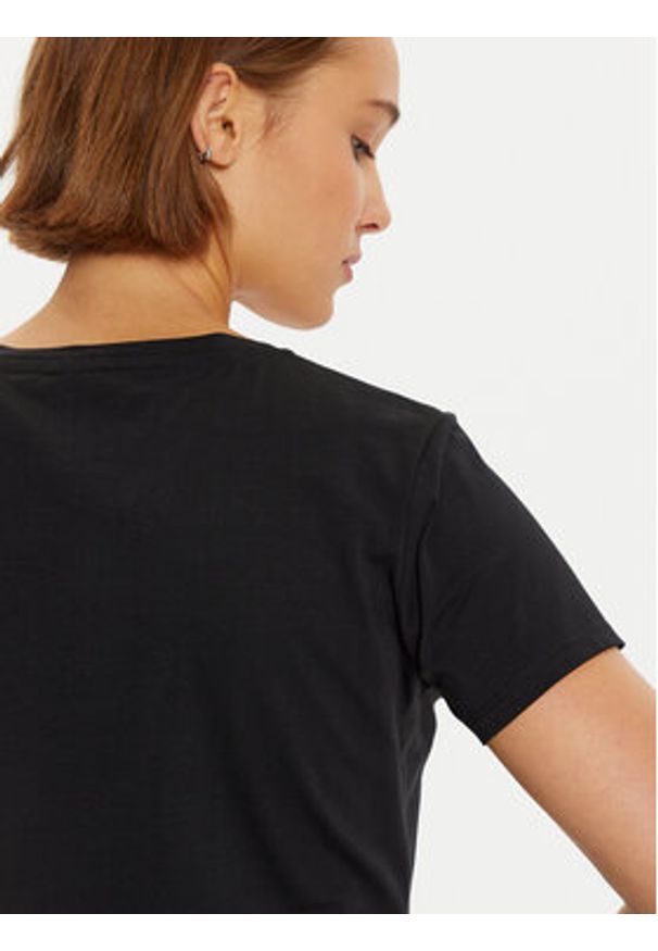 Liu Jo Sport T-Shirt TF4312 JS088 Czarny Regular Fit. Kolor: czarny. Materiał: bawełna. Styl: sportowy