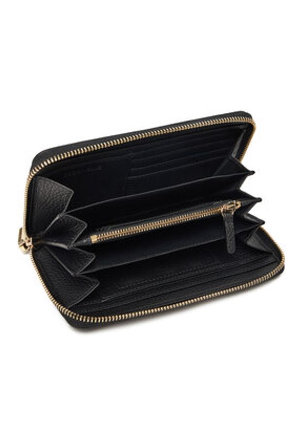 Coccinelle Portfel SSL Coccinelle C-Me E2 SSL 11 32 21 Czarny. Kolor: czarny. Materiał: skóra