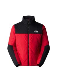 Kurtka The North Face Puffer Gosei 0A87956821 - czerwono-czarna. Kolor: czerwony, czarny, wielokolorowy. Materiał: puch, syntetyk, nylon