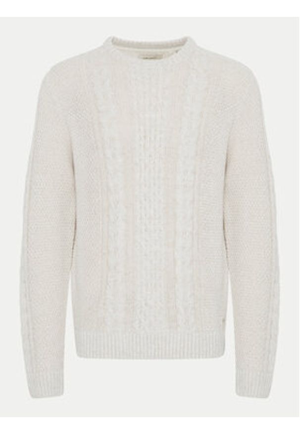 Blend Sweter 20717439 Écru Regular Fit. Materiał: syntetyk