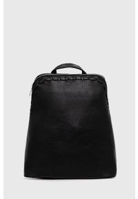 Answear Lab Plecak damski kolor czarny mały gładki. Kolor: czarny. Wzór: gładki. Styl: wakacyjny #1