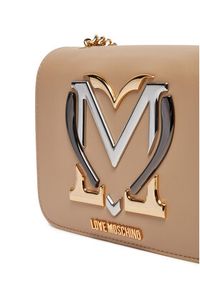 Love Moschino - LOVE MOSCHINO Torebka JC4332PP0LKN0106 Beżowy. Kolor: beżowy. Materiał: skórzane #4