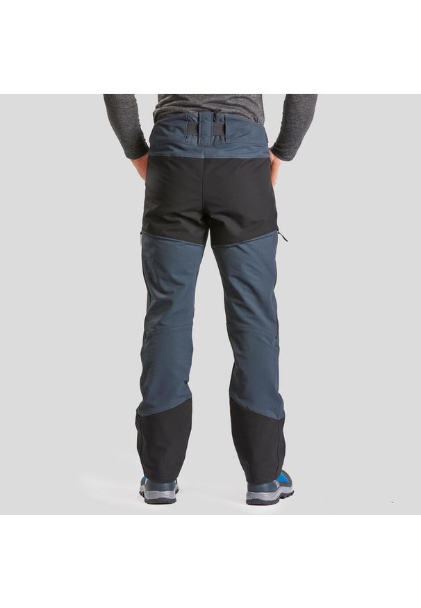 quechua - Spodnie turystyczne męskie Quechua SH500 Warm mountain ventil. Kolor: wielokolorowy, czarny, szary. Materiał: tkanina, materiał. Sezon: zima