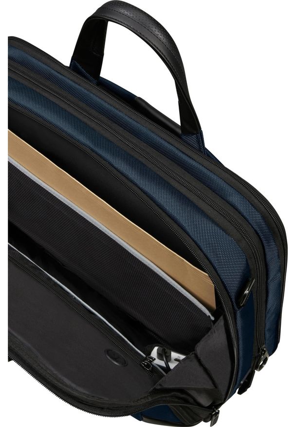 Torba Samsonite 147141 1090 15.6'' PRO-DLX 6 niebieski. Kolor: niebieski. Materiał: materiał, skóra. Wzór: kolorowy. Styl: biznesowy, elegancki