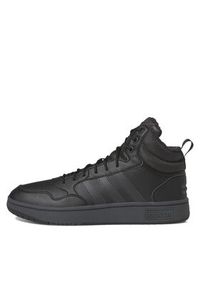 Adidas - adidas Sneakersy Hoops 3.0 GW6421 Czarny. Kolor: czarny. Materiał: materiał #2