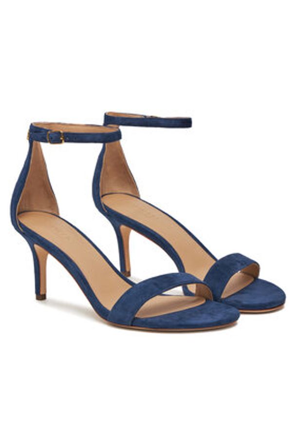 Lauren Ralph Lauren - LAUREN RALPH LAUREN Sandały Allie 802959175002 Granatowy. Kolor: niebieski. Materiał: skóra