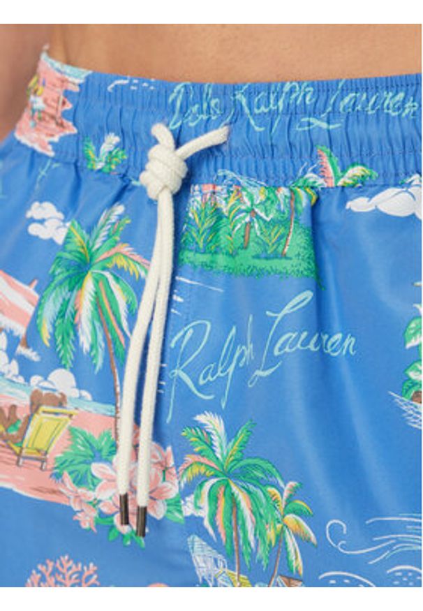 Polo Ralph Lauren Szorty kąpielowe 710B13657001 Niebieski jasny Classic Fit. Kolor: niebieski. Materiał: syntetyk