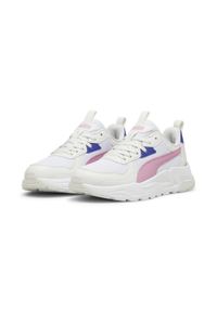 Puma - Męskie sneakersy Trinity Lite PUMA White Mauved Out Vapor Gray Lapis Lazuli Pink. Kolor: szary, wielokolorowy, biały, różowy