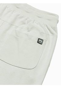 Ombre Clothing - Spodnie męskie dresowe joggery P948 - jasnozielone - XXL. Kolor: zielony. Materiał: dresówka #3