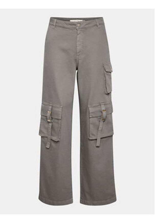 GESTUZ - Gestuz Spodnie materiałowe Mirza 10908720 Szary Relaxed Fit. Kolor: szary. Materiał: bawełna
