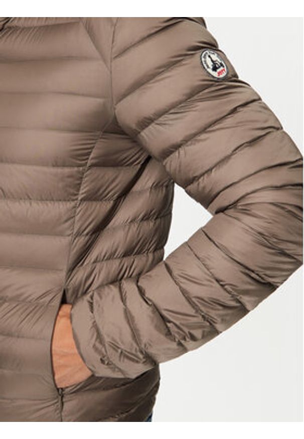 Jott Kurtka puchowa Nico P000MDOW01 Beżowy Slim Fit. Kolor: beżowy. Materiał: syntetyk
