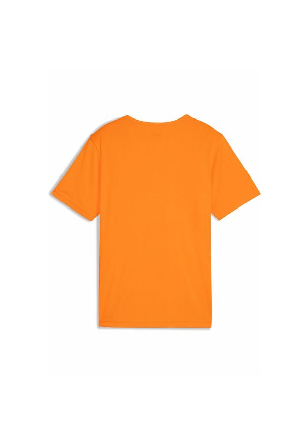 Puma - Młodzieżowa koszulka z grafiką individualFINAL PUMA Heat Fire Black Orange. Kolor: żółty, wielokolorowy, pomarańczowy, czarny