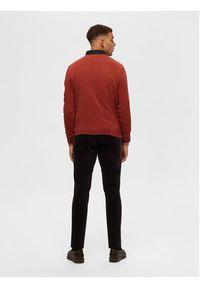 Selected Homme Sweter 16074682 Pomarańczowy Regular Fit. Kolor: pomarańczowy. Materiał: bawełna #5