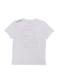 Karl Lagerfeld - T-shirt dziecięcy 126-150 cm. Okazja: na co dzień. Kolor: biały. Materiał: bawełna, dzianina. Wzór: nadruk. Styl: casual #3