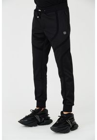 Philipp Plein - PHILIPP PLEIN Czarne spodnie dresowe Jogging Trousers Basic. Kolor: czarny. Materiał: dresówka. Sport: bieganie