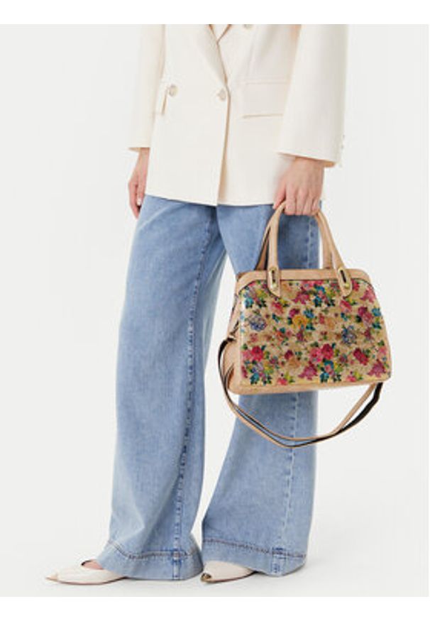 Laura Vita Torebka Aramis 04 Beżowy. Kolor: beżowy. Materiał: skórzane