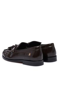 TOMMY HILFIGER - Tommy Hilfiger Mokasyny Tassel Abrasivato FW0FW09460 Brązowy ciemny. Kolor: brązowy. Materiał: skóra #2
