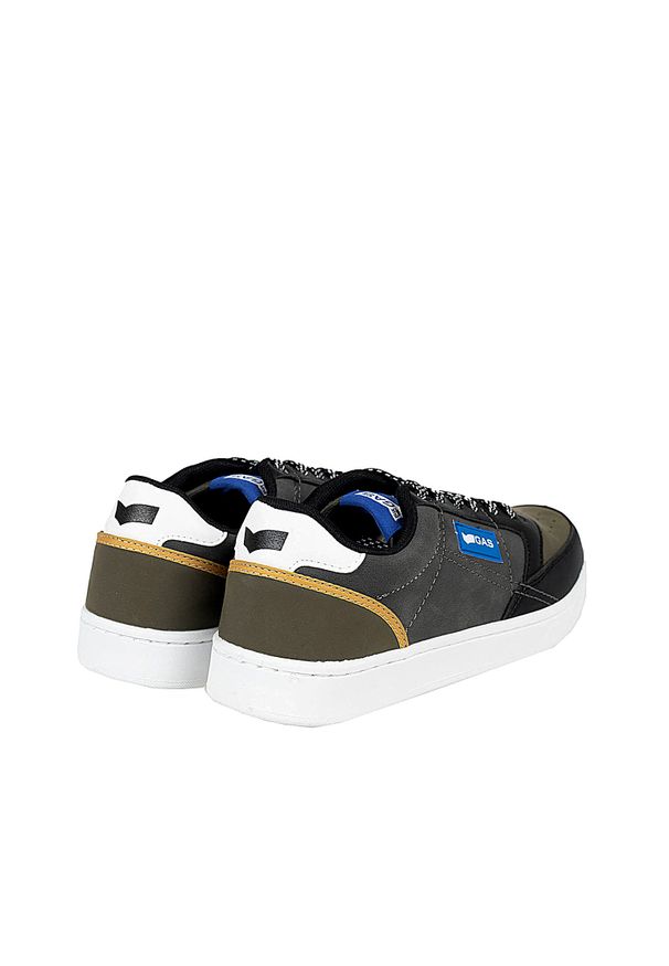 Gas Sneakersy "Jeb NBX" | GAM224124 | Jeb NBX | Mężczyzna | Zielony. Kolor: zielony. Materiał: skóra ekologiczna. Wzór: aplikacja
