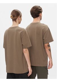 Jack Wolfskin T-Shirt Eschenheimer T 1809092 Brązowy Regular Fit. Kolor: brązowy. Materiał: bawełna