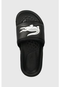 Lacoste klapki CROCO DUALISTE damskie kolor czarny 43CFA0040. Kolor: czarny. Materiał: materiał #5