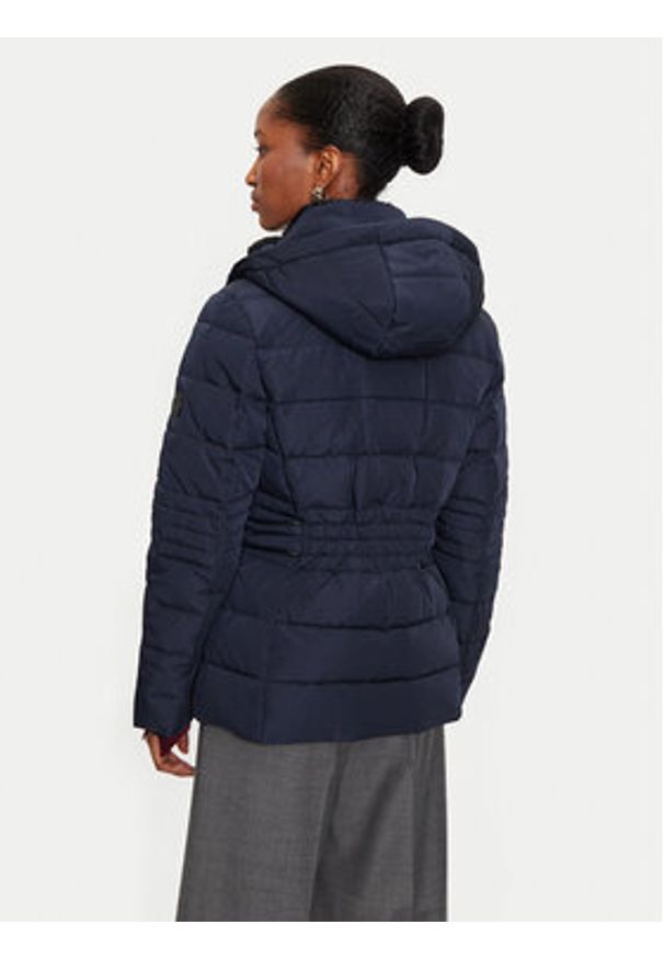 Morgan Kurtka puchowa 242-GIPITI Granatowy Regular Fit. Kolor: niebieski. Materiał: syntetyk