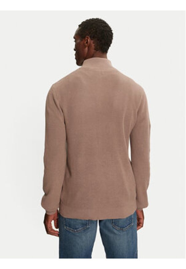 Brave Soul Sweter MK-610HASTINGS Beżowy Regular Fit. Kolor: beżowy. Materiał: bawełna