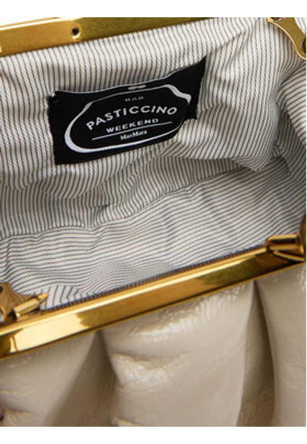 Weekend Max Mara Torebka Navetta 2525516214600 Écru. Materiał: skórzane