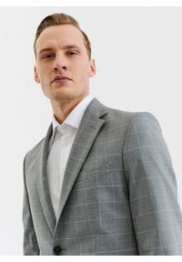 Pako Lorente - PAKO LORENTE – Szara marynarka garniturowa z wełną. Kolor: szary. Materiał: wełna. Styl: elegancki #6