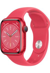 APPLE - Smartwatch Apple Watch 8 GPS 45mm Red Alu Sport Czerwony (MNP43). Rodzaj zegarka: smartwatch. Kolor: czerwony. Styl: sportowy #1