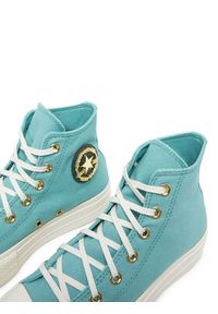 Converse Trampki Chuck Taylor All Star Lift Platform Gold A11495C Turkusowy. Kolor: turkusowy. Materiał: materiał. Obcas: na platformie