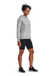 Under Armour Bluza Essential Fleece Hoodie 1373033 Szary Regular Fit. Kolor: szary. Materiał: bawełna