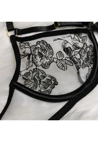 Intica - Komplet bielizny z przezroczystymi wstawkami na romantyczne okazje Han. Kolor: czarny. Materiał: tkanina, materiał #9